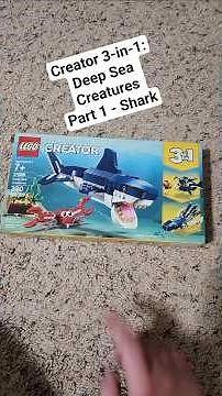 LEGO 31088 - Creator 3-in-1 Deep Sea Creatures Part 1: Shark and Crab #lego #3in1 #creator #build