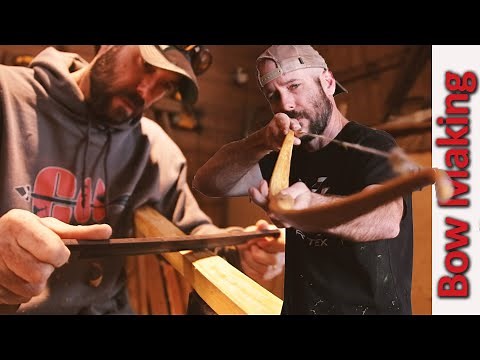 Making a Recurve Self Bow, Hand Tools Only, in Silence - ASMR style