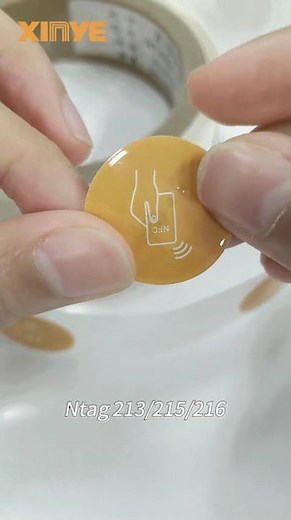 NFC ntag 213 printing label link social media#nfc #rfidtag #nfclabel #smarttag