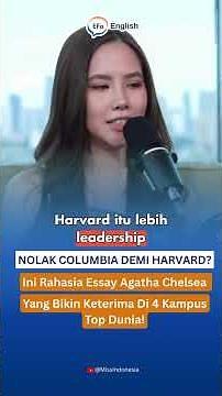 Rahasia Essay Agatha Chelsea Tembus 4 Kampus Top Dunia