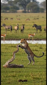 Leopard vs python #reelsvideoシ #reelsviralシfb #reelschallenge #reels #wildanimals #animallife #animals #Amazing #wildlife #shorts | Amazing Wild Life