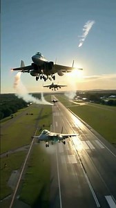 Drone Captures Jets Taking Off in Sequence #JetTakeoff #AviationLovers #ViralShorts