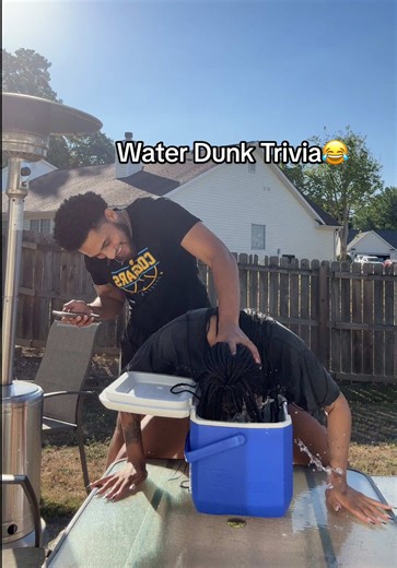 Kailee vs. Jaden👀 Water dunk trivia. In this game Kailee and I answer questions about each other, but there’s a penalty for getting one wrong…😂 🔊Apologies for the audio, the mics had water damage!🔊 #SWfamily #family #fun