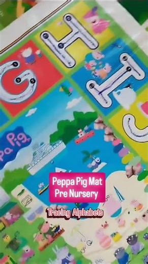 Peppa Pig Alphabet Tracing Mat 🌸🌺