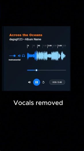 Listen closely… the vocals disappear