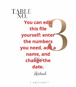 Minimalist Wedding Table Cards | Editable Canva Template | Print & Personalize 3.5x4 In - Etsy Australia