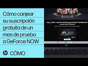 Cómo canjear su suscripción gratuita de un mes de prueba a GeForce NOW | Equipos HP | HP Support