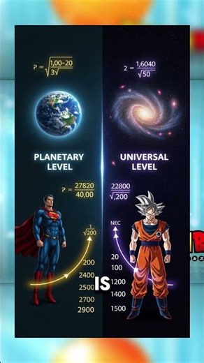 "Goku vs Superman: The ACTUAL Math Settles It! 🔢⚡ #Goku #Superman"