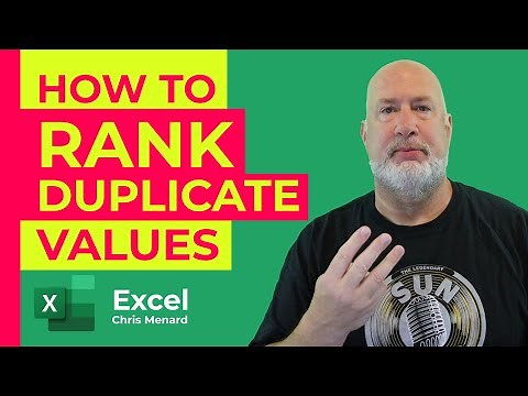 How to Rank Duplicate Values in Excel