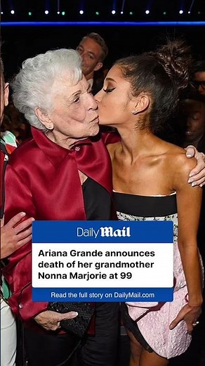 Ariana Grande announces the death of her grandmother 💔