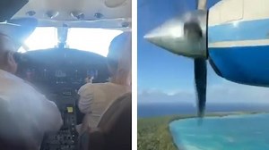 Britney Spears flies a prop plane for the first time on video