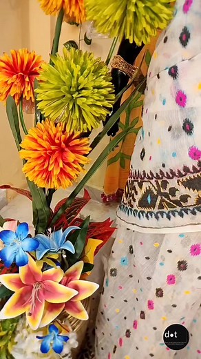 1K views · 19 reactions | Kantha Embroidery On Jamdani..... | dot | Facebook