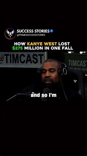 How Kanye West Lost $275 Million in One Fall #kanyewest #motivation