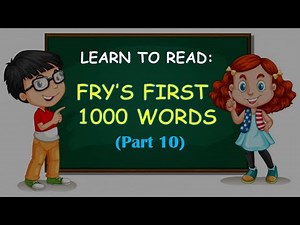 Fry's First 1000 Words Part 10