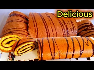 How to make Swiss Roll Chocolate Cake That Will Melt Your Heart ❤️ | Easy & Fluffy Recipe