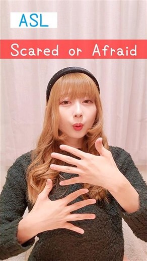 American Sign Language (ASL) “Scared or Afraid” | Beginner Lesson for Deaf & Hard of Hearing #deaf