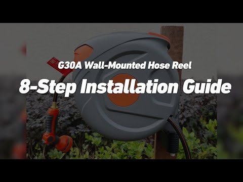 Drincosh Retractable Hose Reel G30A Model Installation Video