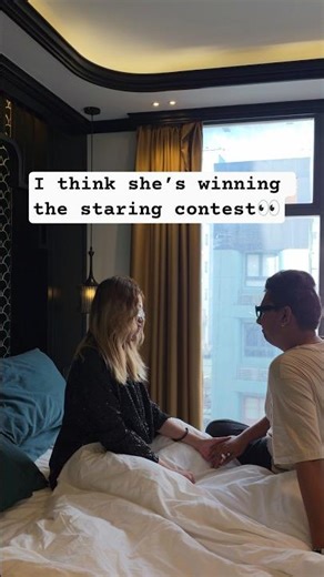 She's DEFINITELY Winning The Staring Contest?