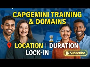 Capgemini Training & Domains Explained | Onboarding, Location, Duration & Lock-in 💻✨