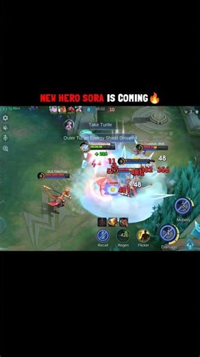 New Hero Sora MLBB 🔥 #mlbb #mlbbcreatorcamp #sora #bome #chotaalivlogs #babifreitas