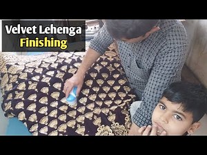 Zaruri Hai Velvet Lehenga Finishing, Lehenga Dry Cleaning, Dry Cleaning Process
