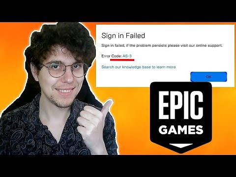 How To Fix Epic Games Error Code AS-3