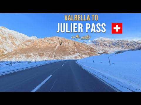 Driving in Switzerland 🇨🇭 | Valbella to Julier Pass ❄️ Winter Road – January 2026