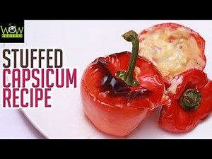 Stuffed Capsicum Recipe | How to Make Stuffed Capsicum at Home? | Online Recipes | Wow Recipes