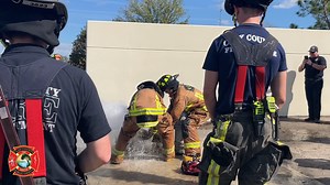 1.3K views · 67 reactions | During a training exercise on catching fire hydrants this week, our recruits got well acquainted with a very important firefighting tool: water. The team simulated the stem on the hydrant being broken and used a tool called a triamese to catch the plug to shut the water down. | Clay County Fire Rescue | Facebook