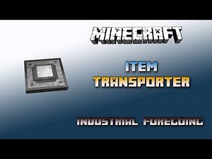 Item Transporter 💎 Minecraft Industrial Foregoing Tutorial 💎 Deutsch
