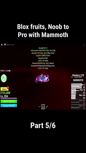 Blox Fruits: Noob to Pro with Mammoth - Part 6 | Easy Mastery Guide