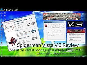 Spiderman Vista V.3 - Windows XP Bootleg Review