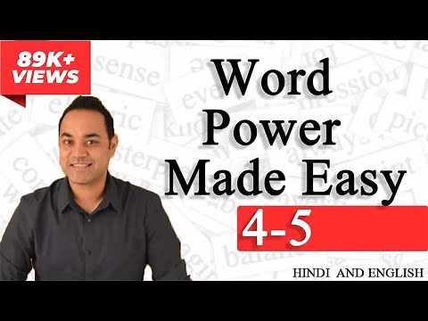CAT Preparation Lectures : Verbal Ability for CAT ( Norman Lewis - 4 and 5 ) (GRE / Bank PO / GMAT )