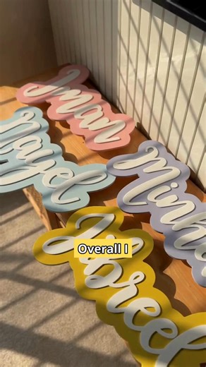 Overall, I highly recommend the Holo Store, fun and modern interiors to anyone looking for custom name plates. Their products are beautifully crafted and the custom support is excellent. | Holo Store