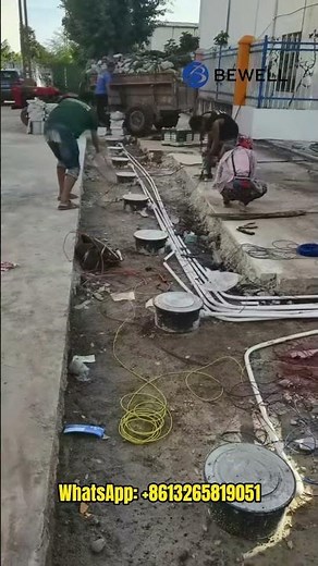 Bewell Automatic Hydraulic Bollard Retractable Rising System: Steel Bollards #automaticbollards