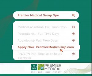 We are excited to share several opportunities to join the Premier Medical Team! Including: Receptionist, Patient Accounts Clerk, Cashier, Medical Assistant and others. Check out all current openings https://www.premiermedicalgrp.com/job-postings/ and learn more about how Premier Medical Group has been meeting the needs of the local community for more than 100 years. | Premier Medical