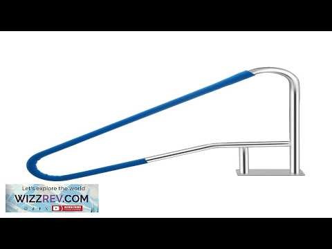 Garvee Pool Handrail 55"x32" 304 Stainless Steel 375LBS Load Blue Grip Quick