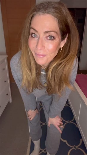 Kat Farmer on Instagram: "WHICH OUTFIT? Loungewear that has been my best companion over the last three weeks but which outfit did I wear the most? I am progressing now to leggings (dial down the excitement levels there) so will be back with oversized knits and COATS. But you can never have too much loungewear… 1) grey cashmere @mamu_dream 2) bamboo jersey black with bows @serenadayslondon 3) striped pink and red set @theirnibs 4) black silk joggers and cream wool hoodie @mamu_dream (Some Pr samp