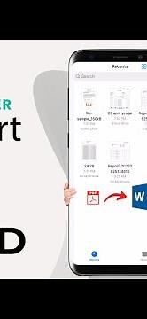 How to convert pdf to word using CamScanner app
