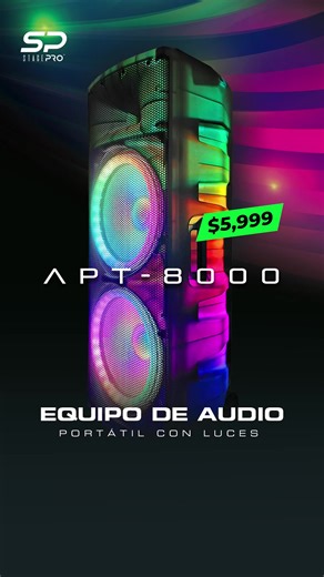 5K views · 26 reactions | Iluminación dinámica en carcasa transparente ⚡️ 400W RMS de potencia real  Conexión TWS + Bluetooth, USB, AUX, SD y Radio FM  Ya en Mercado Libre x $5,999: https://bit.ly/APT8000StagePro  | Alienpro | Facebook