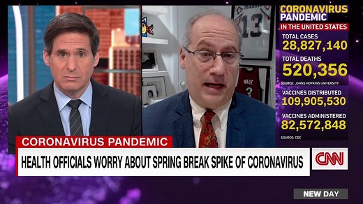 Miami Beach, Florida, Mayor Dan Gelber is bracing for a possible coronavirus spike after spring break. "You have the variant down here, and we still are having sometimes dozens of deaths a day in our county,” Gelber said. “And at the same time, we’ve got incredibly cheap round-trip tickets for 40 bucks from anywhere in the Northeast down here ... So we are very worried that there's going to be a convergence of people here and a real problem in the aftermath of that.” https://cnn.it/38fr9Jn | CNN
