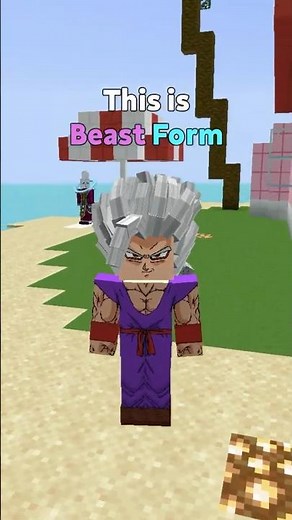 How to go Beast Form in Minecraft Dragon Ball Z - Dragon Block C #dragonball #minecraft #roblox