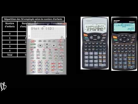 Mode Statistiques SD - Sharp EL-520, EL-531, ELW-531