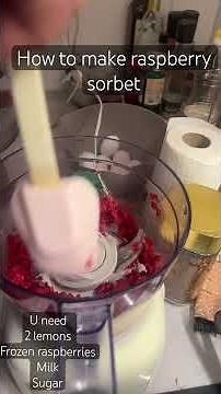 How to make homemade raspberry sorbet