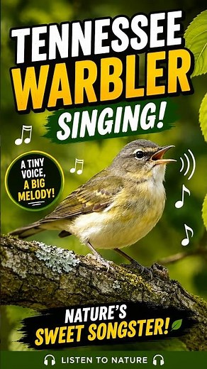 The Tennessee Warbler (Leiothlypis peregrina) |Tiny Voice a big melody | Nature's Sweet Songster!