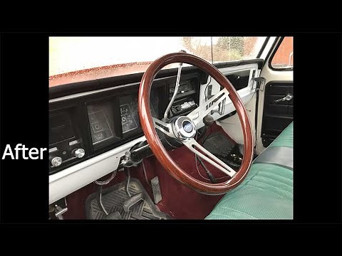 How to Install Aftermarket Steering Wheel on 73-79 Ford Truck (Forever Sharp)