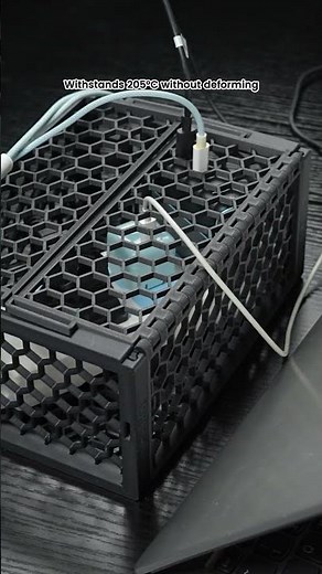 Become a cable management master! 🔌 Meet the heatsink cable box, 3D printed in PA6-GF filament.