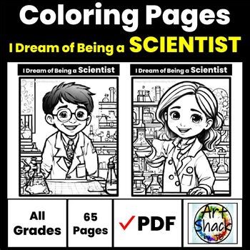 Scientist Coloring Pages/Digital Resource/Elementary School Activities