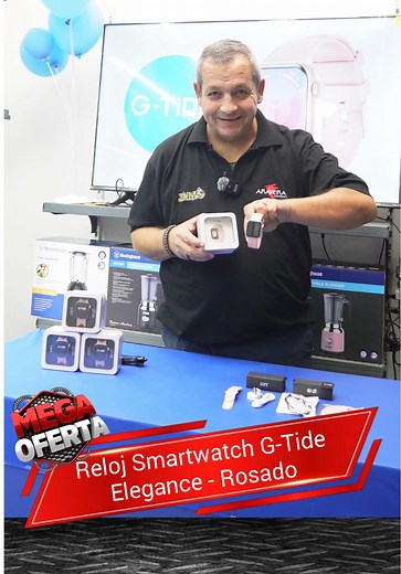 Reloj Smartwatch G-Tide Elegance en Color Rosado
