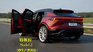 特斯拉 Model 2 11月首发！仅1.6万美元，280英里续航，5秒生产黑科技？